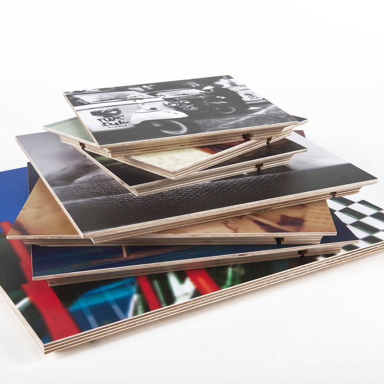 Unique Wood Photo Blocks Cork