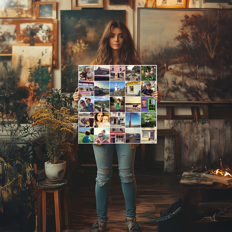 Photo Grid Canvas • 5x5