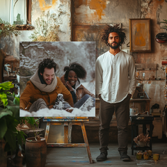 Christmas Canvas Print Square