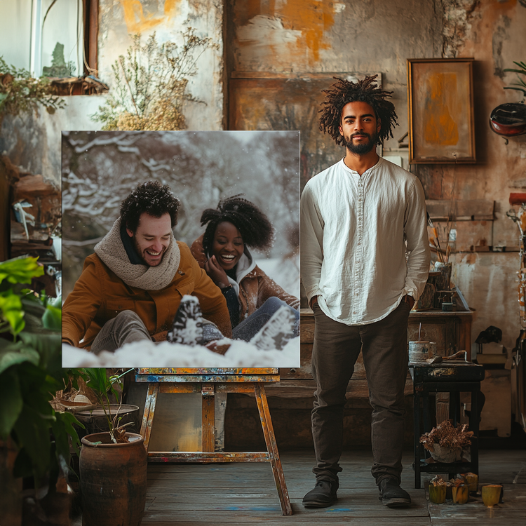 Christmas Canvas Print Square