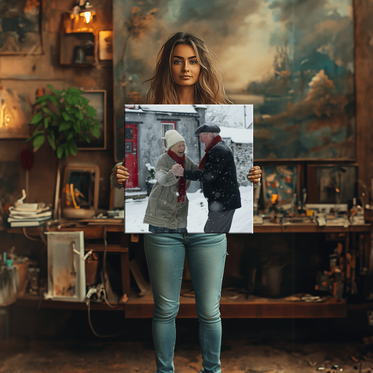 Christmas Canvas Print Square