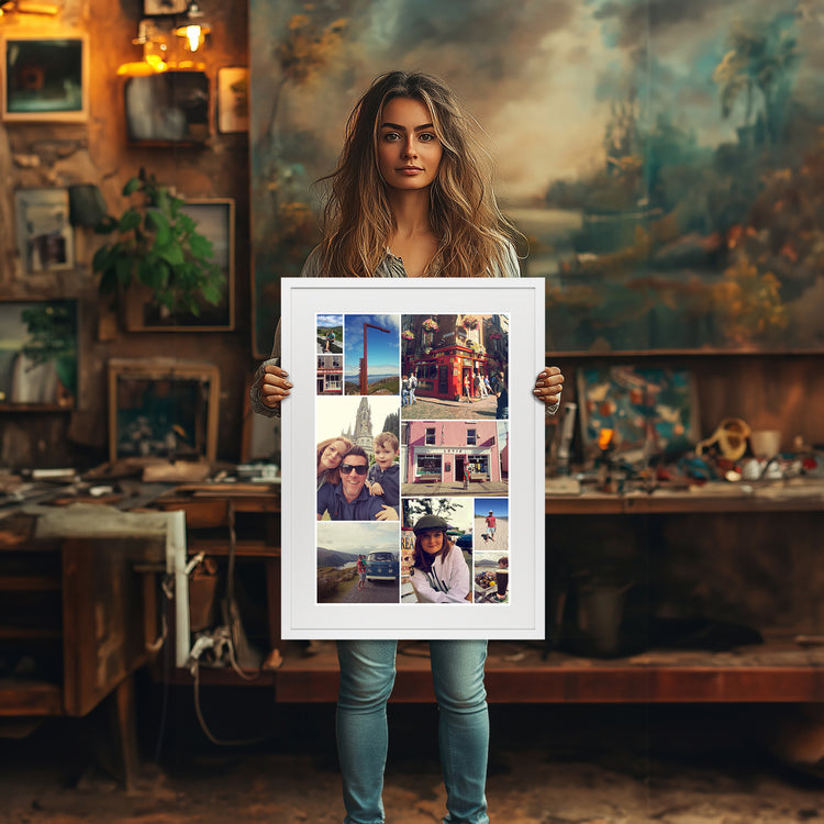 Bespoke Collage Framed Print • Portrait