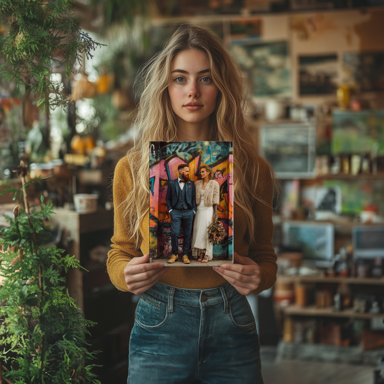 Wedding Photos on Canvas