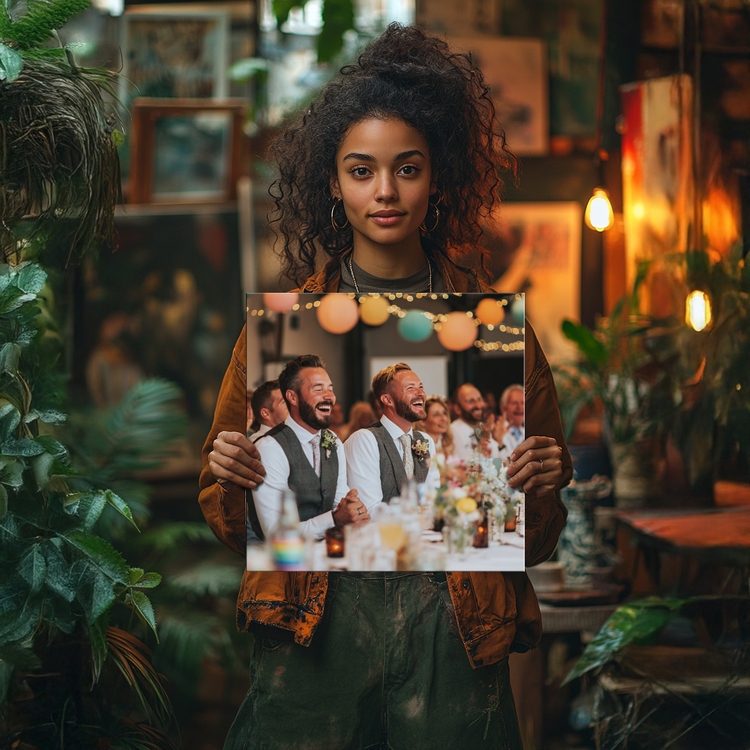 Wedding Photos on Canvas