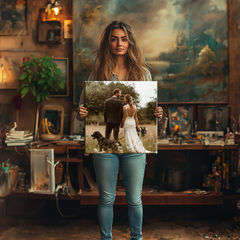Wedding Photos on Canvas