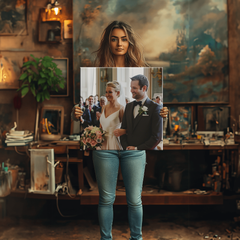 Wedding Photos on Canvas