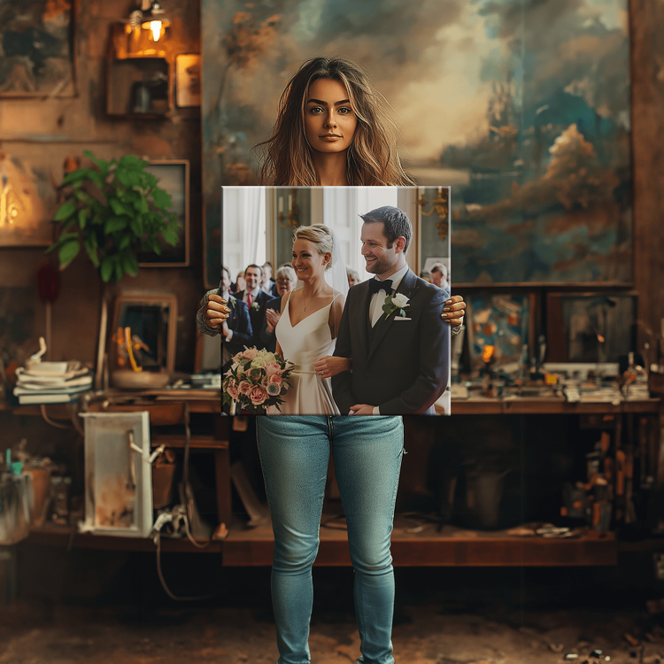 Wedding Photos on Canvas