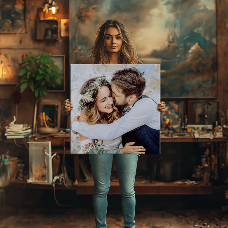 Wedding Photos on Canvas